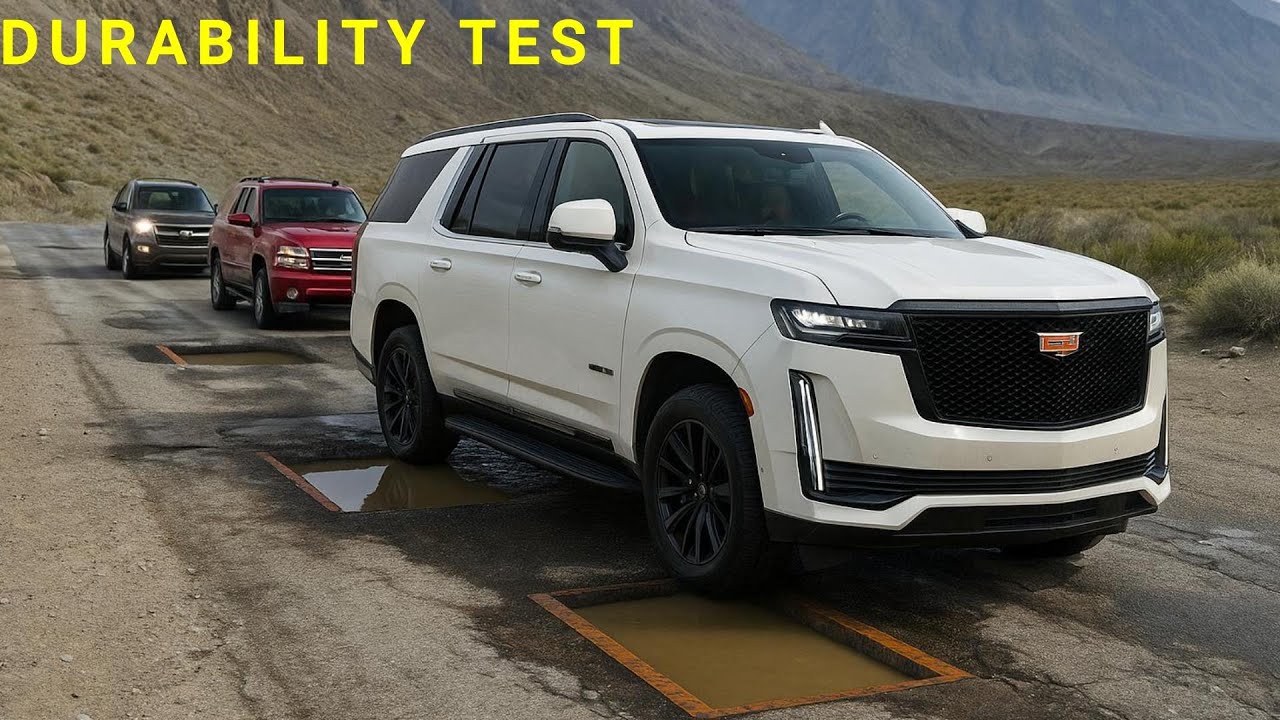 BeamNG.drive,Gavril Vs Escalade Vs Ford  Durability BATTLE