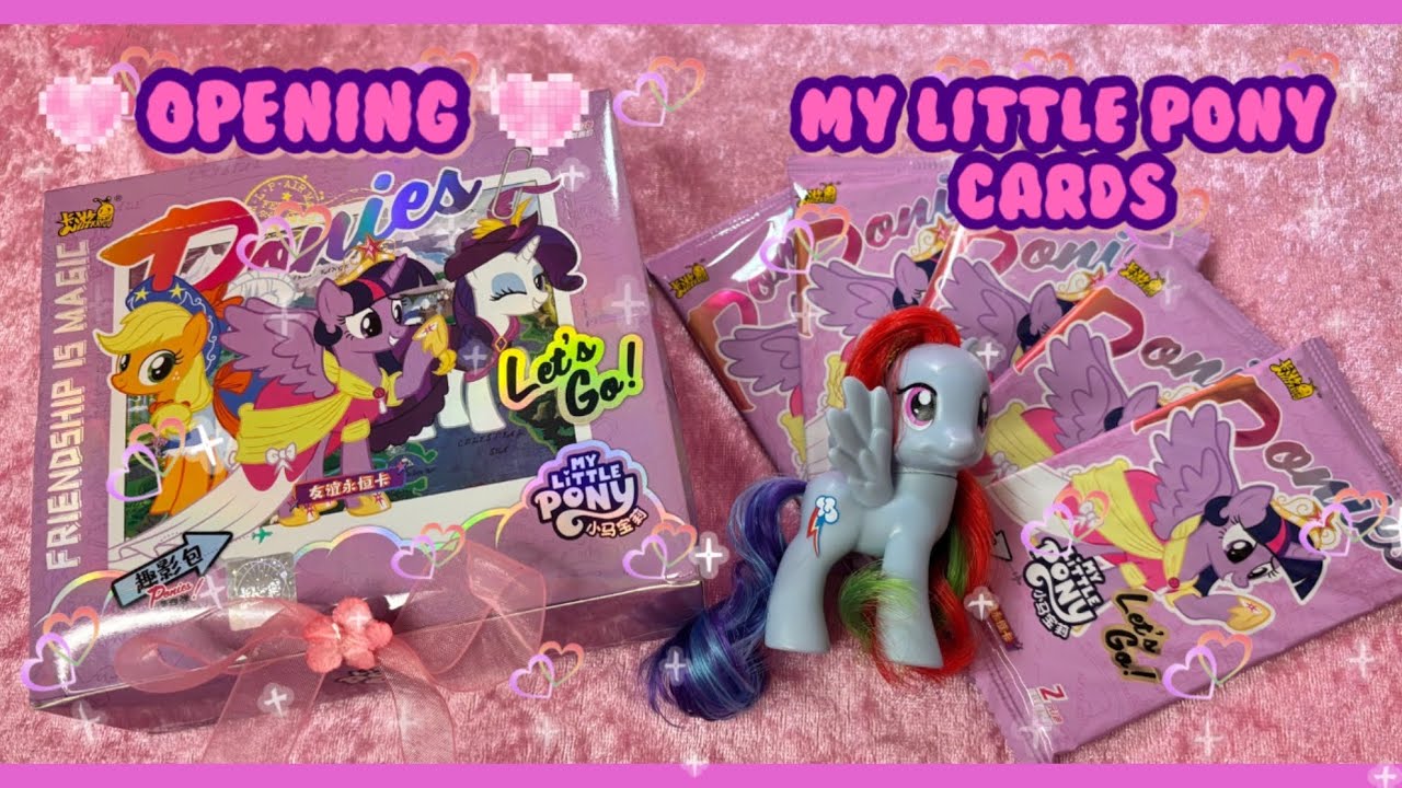 ₊˚⊹♡ASMR opening My Little Pony trading cards ૮₍ ˶ᵔ ᵕ ᵔ˶ ₎ა ₊˚⊹♡