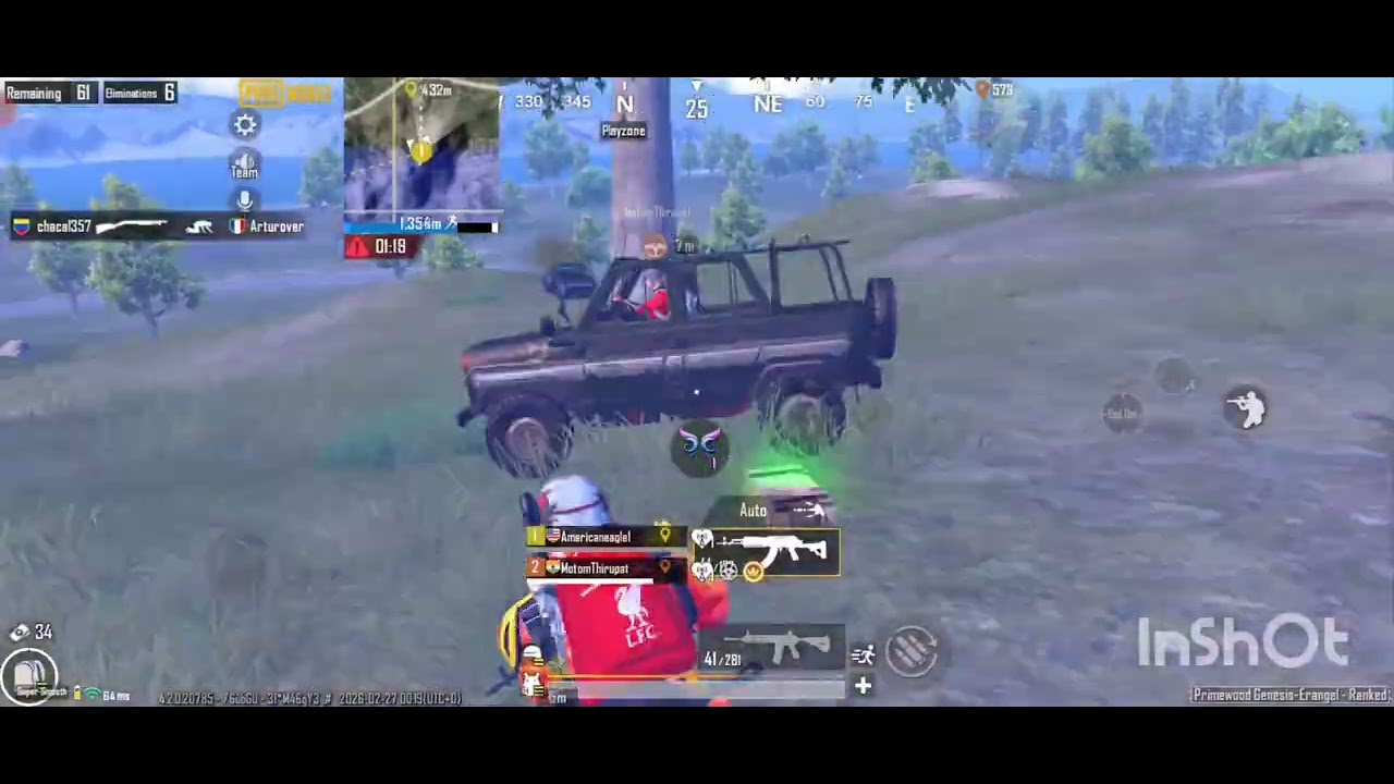 CHICKEN DINNER 16 KILLS 2 VS 4 FULL GYRO + 5 FINGERS A CLAW