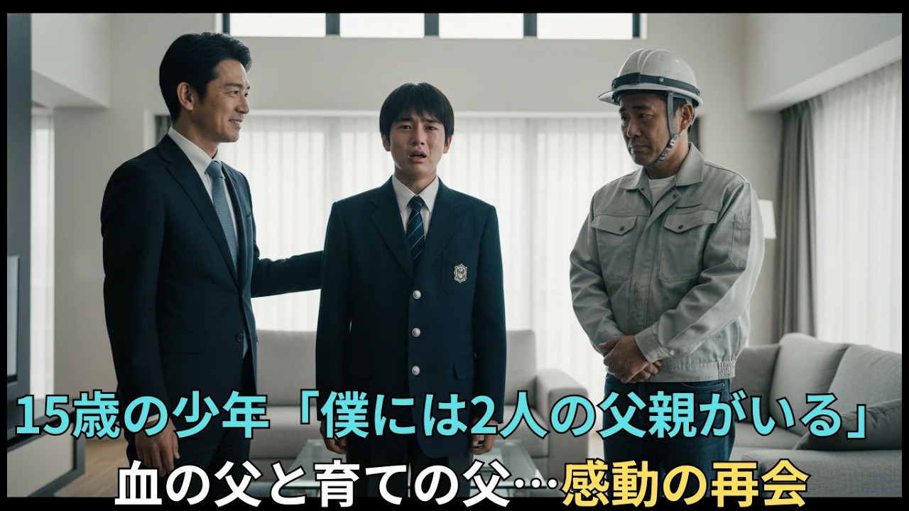 【涙が止まらない】「お前は俺の息子だ」15歳の少年が知った2人の父親の真実【家族の絆】