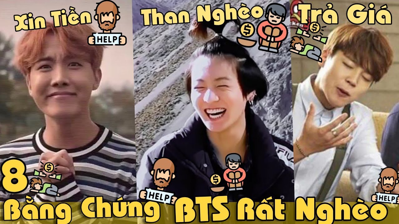 8 Bằng Chứng Chứng Minh BTS Là Những Người Rất Nghèo Khổ!!!