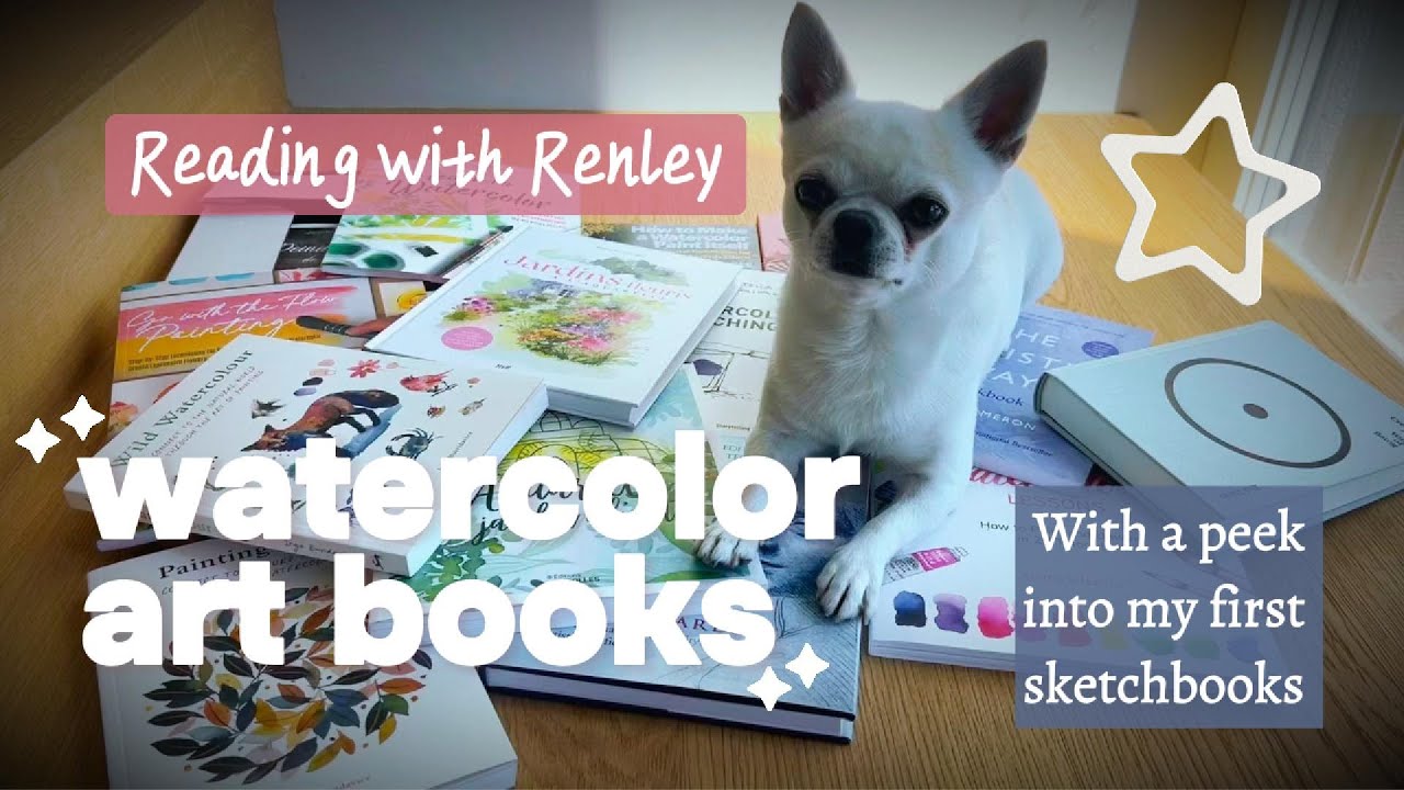 My favourite books for learning watercolour painting | Sneak preview of my sketchbooks