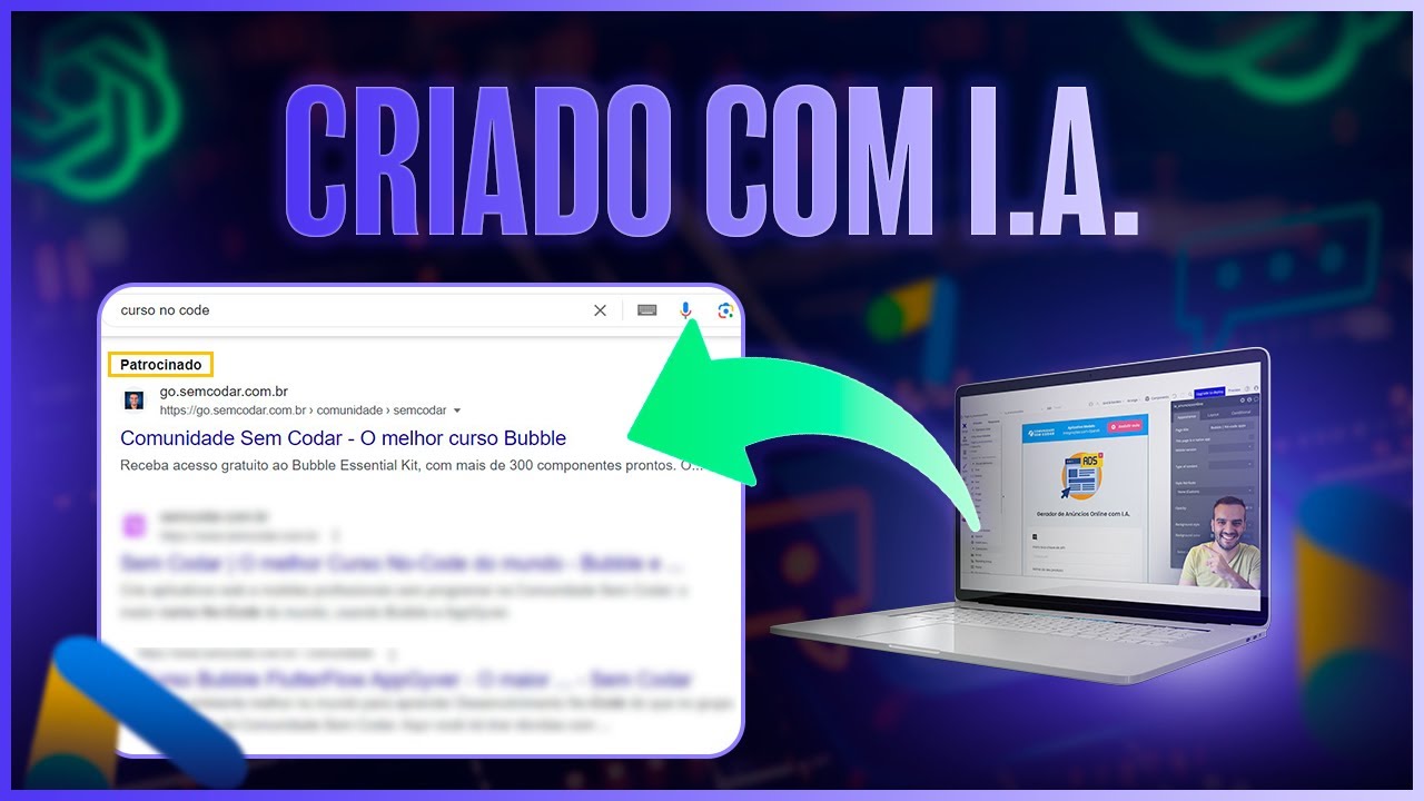 NO CODE + CHATGPT: Aplicativo de IA que cria anúncios de Google Ads