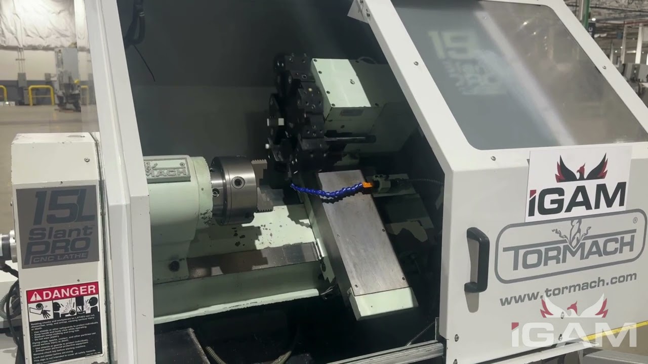 2017 TORMACH 15L SLANT-PRO CNC LATHE WITH 8 STATION TURRET USED