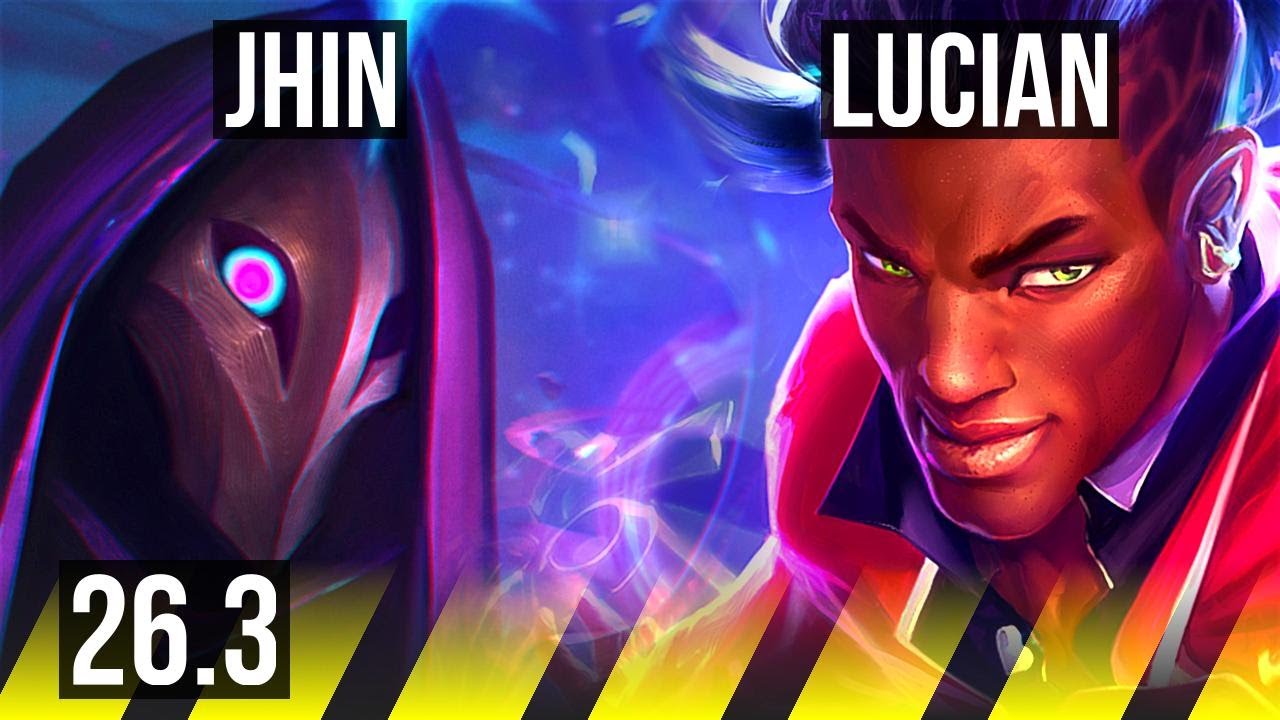 JHIN & Alistar vs LUCIAN & Nami (ADC) | 46K damage | KR Master | 26.3