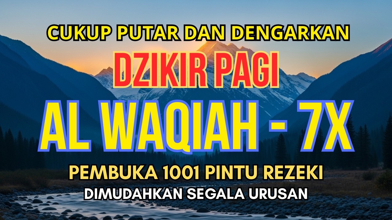 JANGAN LEWATKAN!Dzikir Pagi Al Waqiah 7x Pembuka Rezeki & Dimudahkan Segala Urusan