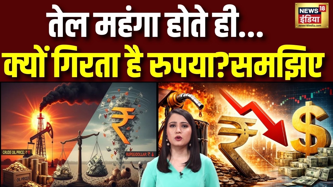 तेल महंगा तो रुपया ढेर..Oil Price का खेल समझो! Rupee falls when oil price rises | Crude oil | Rupee