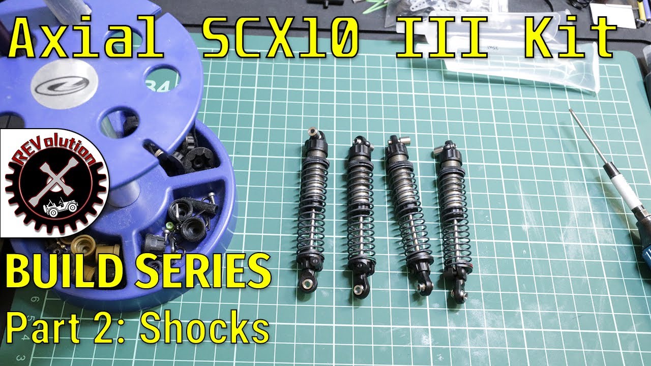 Axial SCX10III Jeep JLU Kit Build Series - Part 2 - Shocks