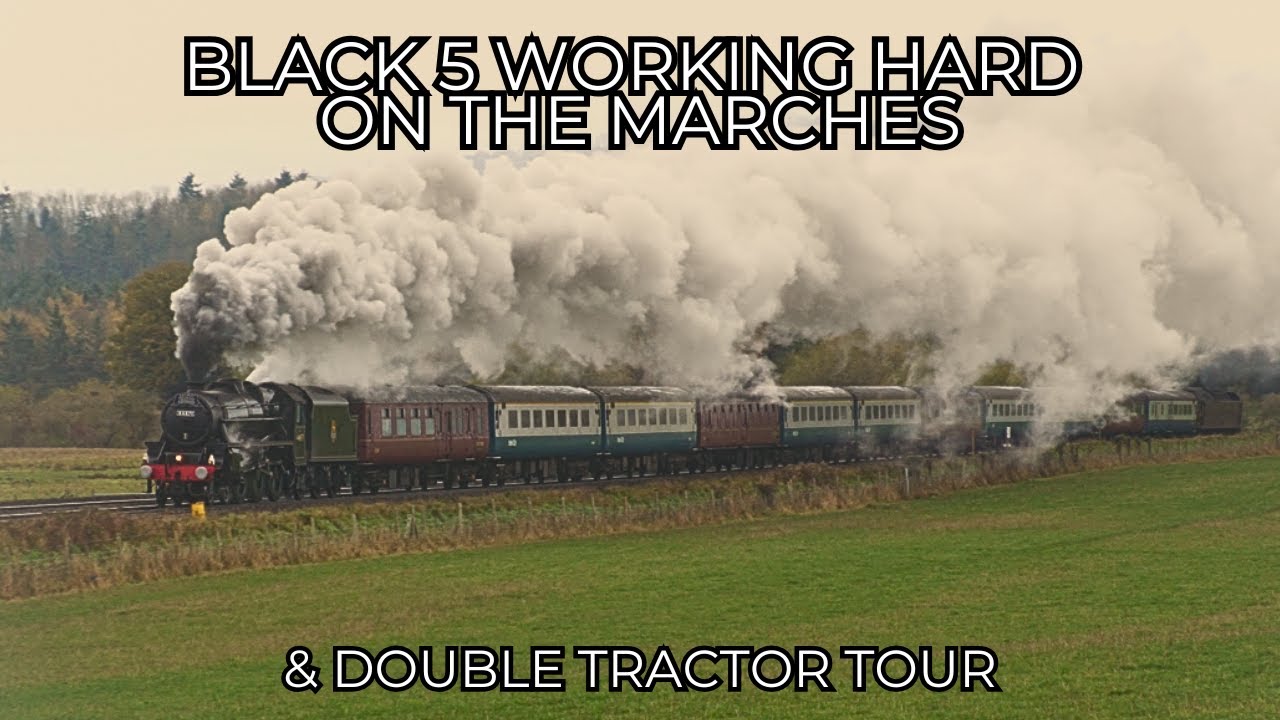 Raw Steam Power! Black 5 Winter Smoke Show & WCRC 37s Thrashing on the Marches