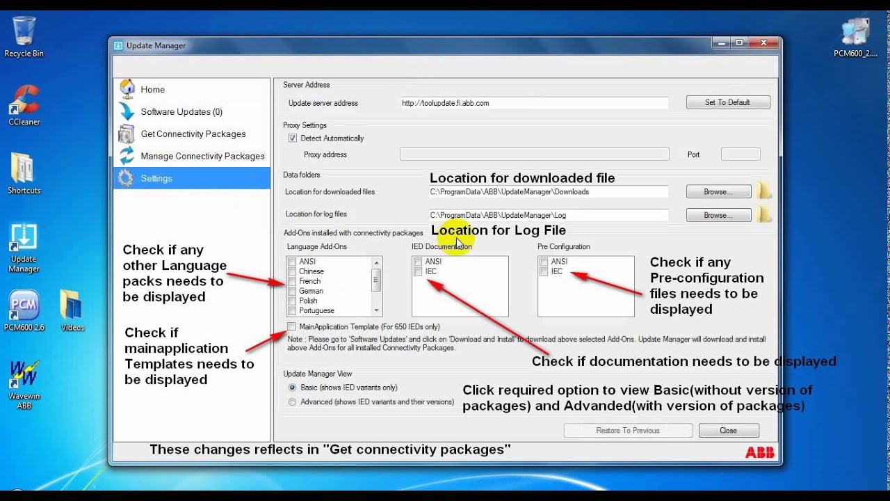 Update Manager [Update Manager tool] [PCM600 2.6]