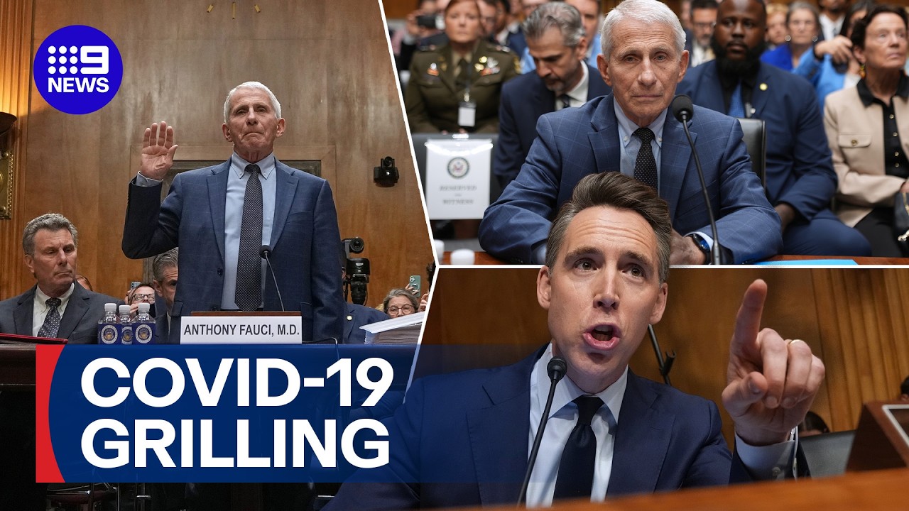 Fauci invokes Fifth Amendment as COVID senate showdown turns sour | 9 News Australia