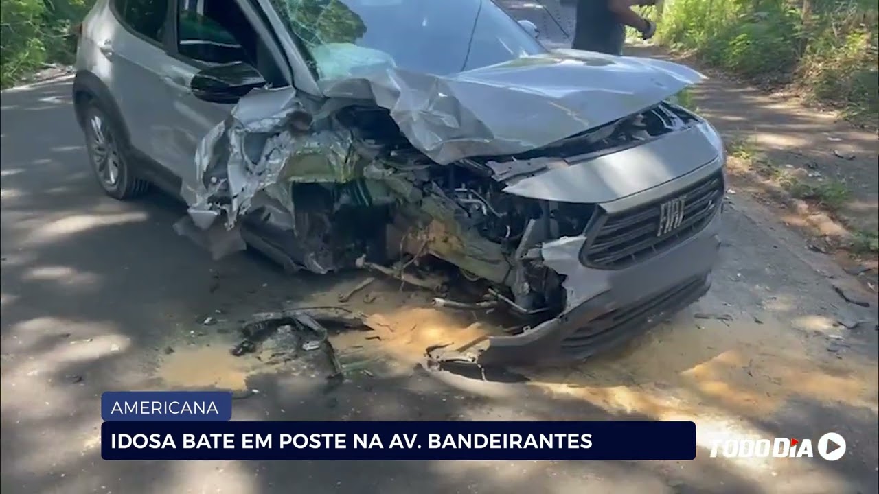 AMERICANA: IDOSA BATE EM POSTE NA AV  BANDEIRANTES
