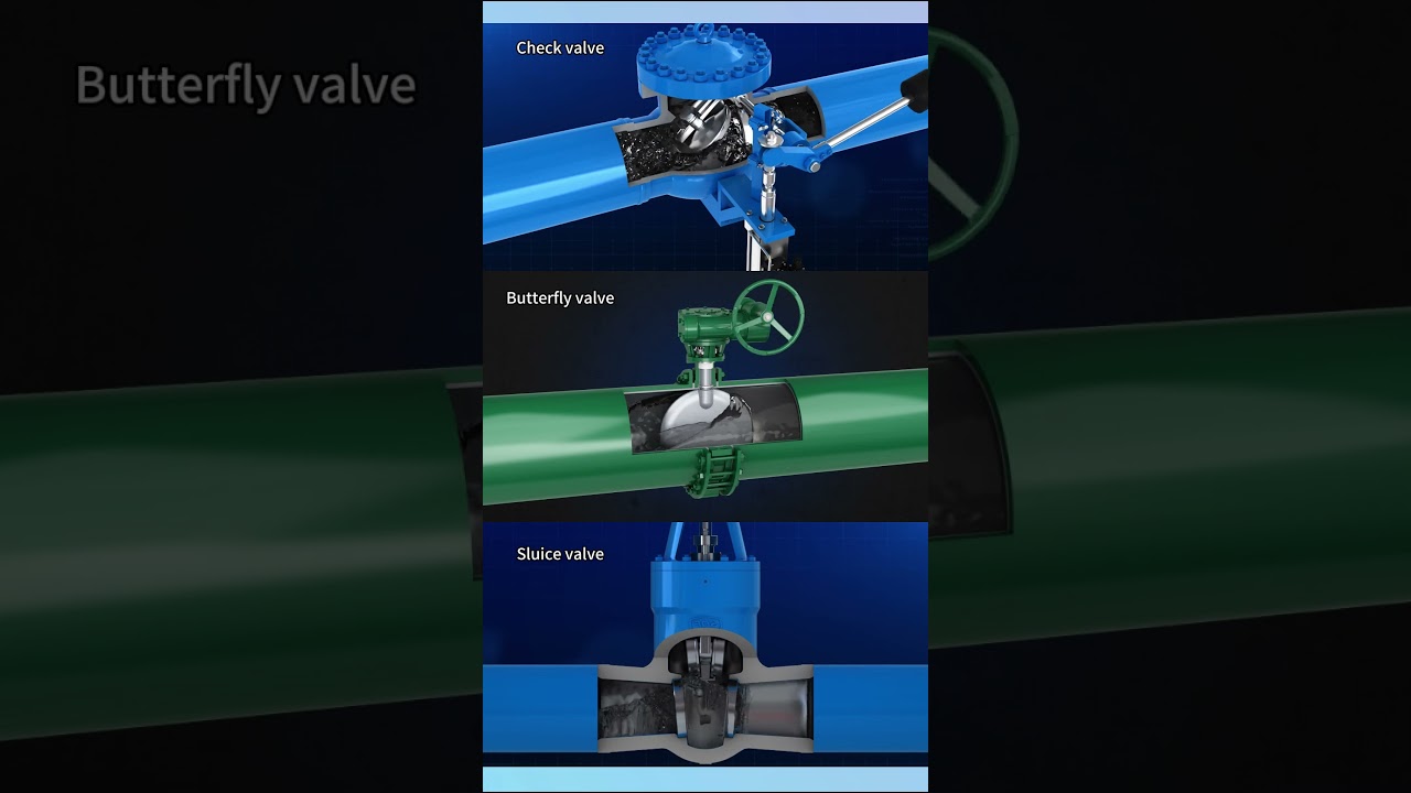 How check valves, butterfly valves and gate valves work? #valve
