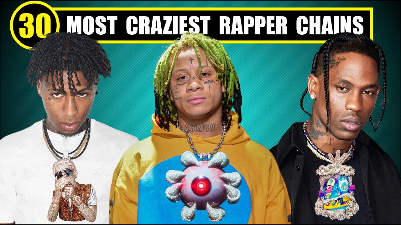 30 MOST CRAZIEST RAPPER CHAINS 💎 ( Custom Diamond Chains ) 💎 PART 1