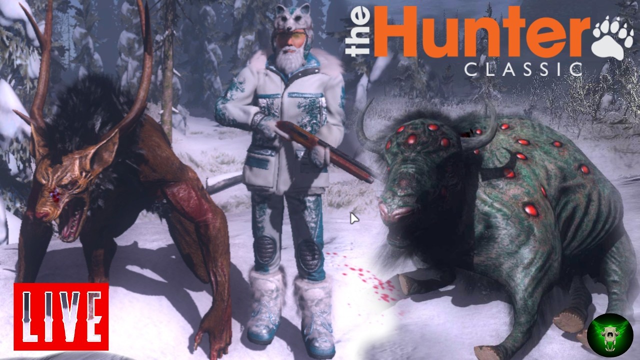 🔴LIVE! Werewolf and Wendigo Stalking Saturday! theHunter Classic, then Birds!