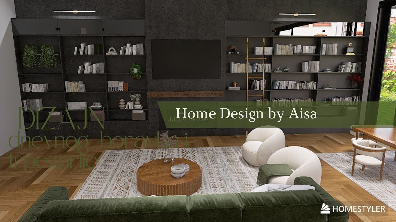 Living room and dining room design (part 2)