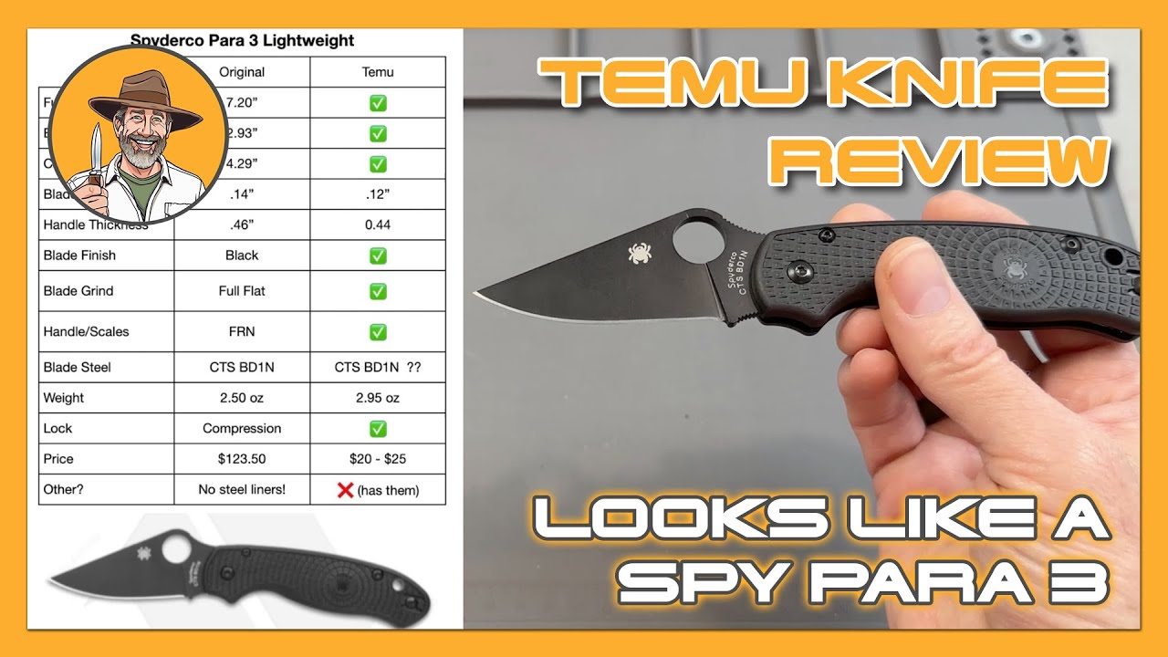 A Knife From Temu That Looks Like A SPY Para 3 LW