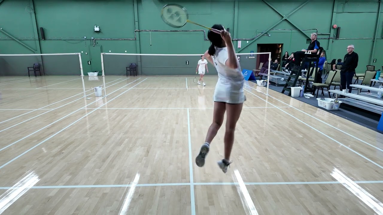 Abbie Leung v Sylvia Mei--GU19 Singles--2024 VLTBC – BC Junior A Badminton Series Event #1.