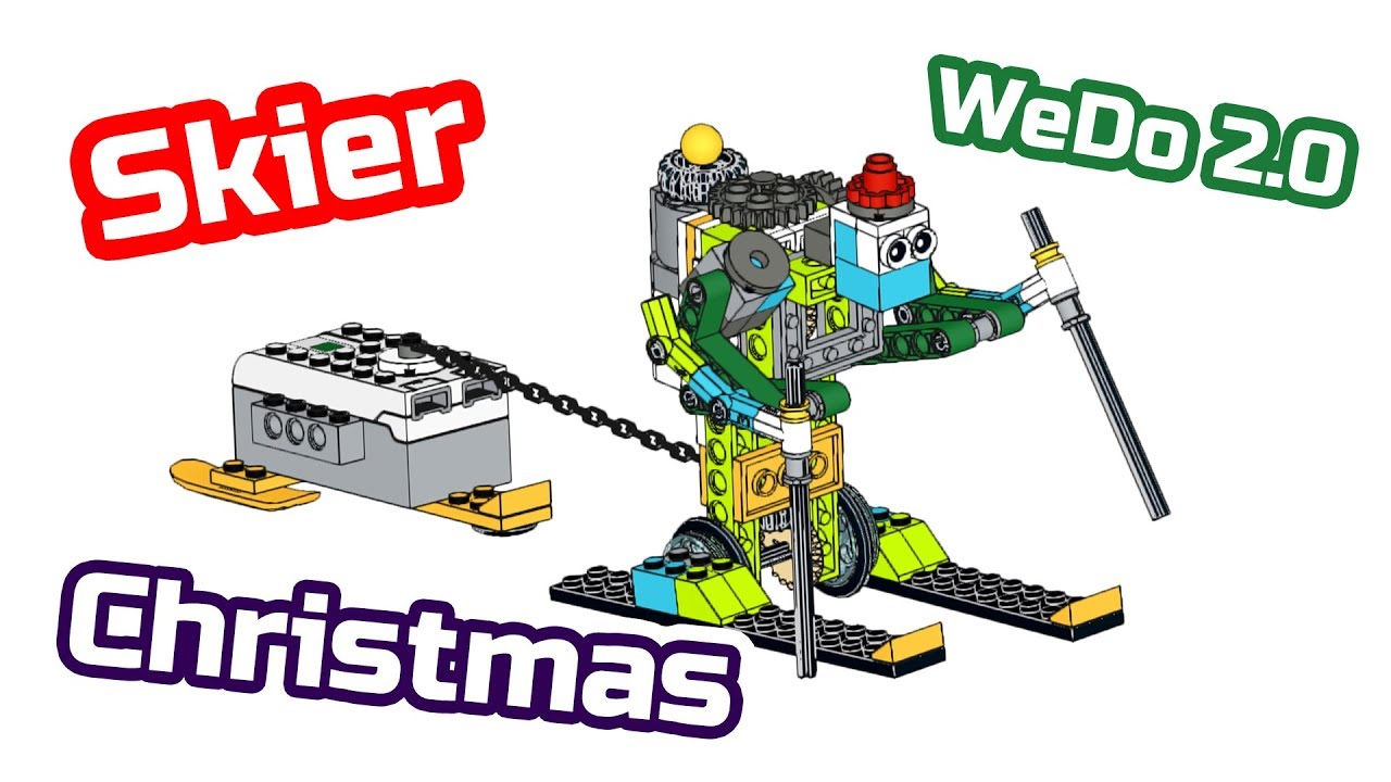 Инструкция сборки Новогоднего Лыжника  из Lego WeDo 2.0