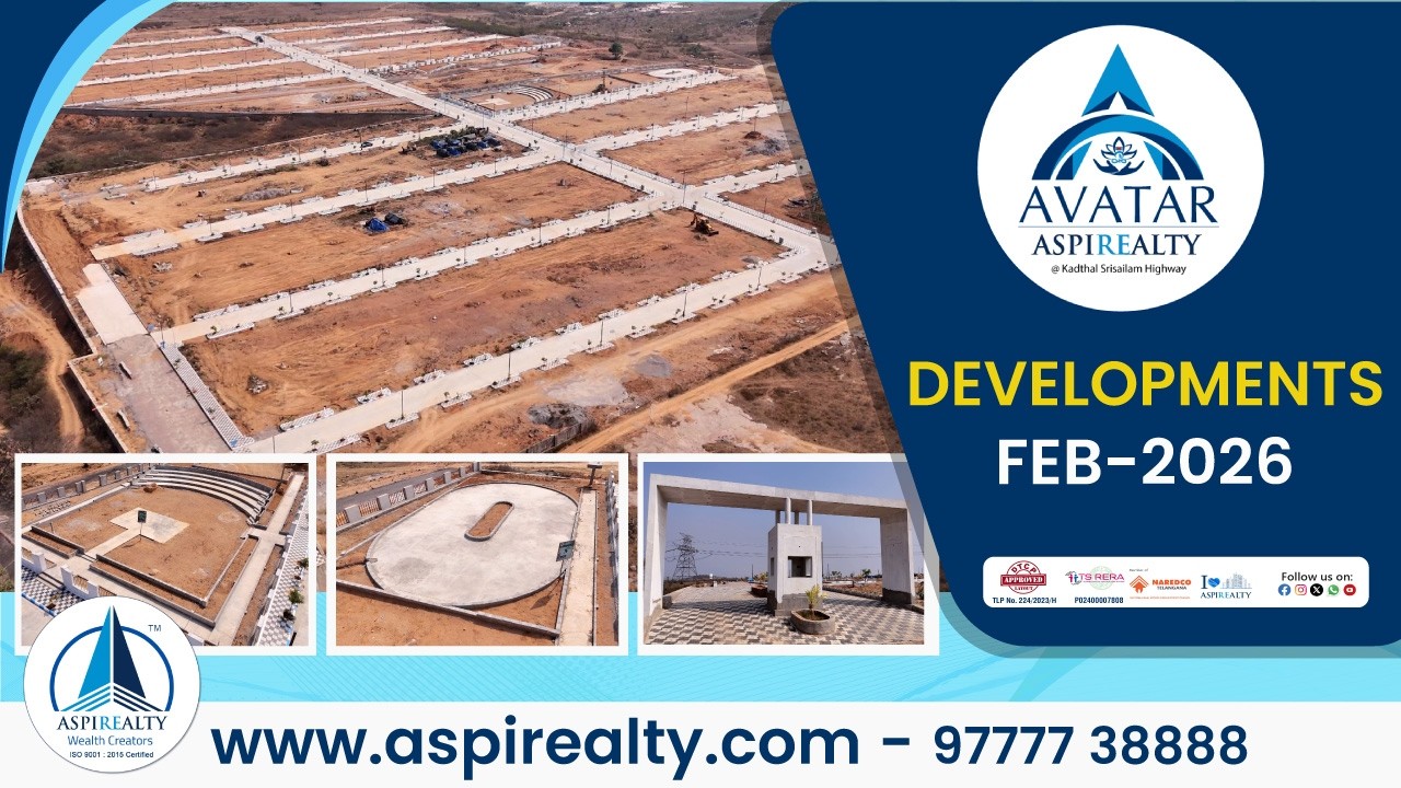 Aspirealty Avatar February 2026 Development Update | Entrance Arch | Sports Zone | Park & CC Roads