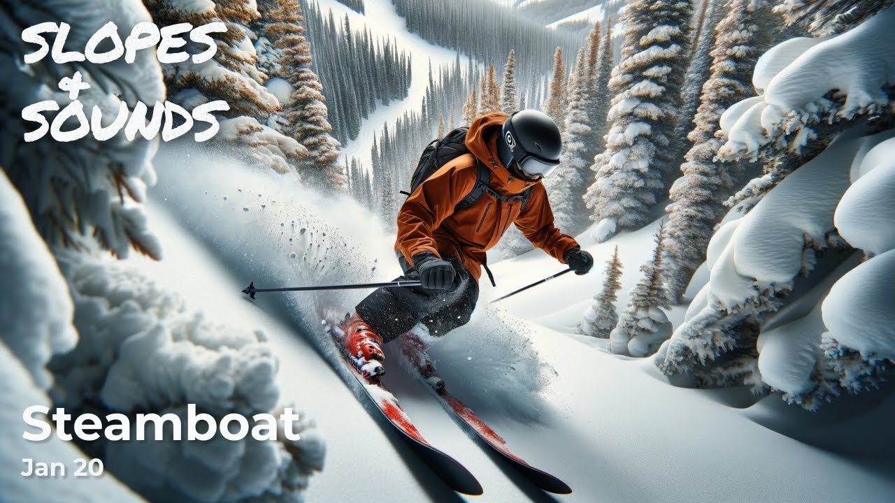Slopes & Sounds at Steamboat | POV Ski through Steeps, Trees, & More | Jan 20 | 55m