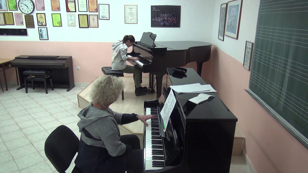 03.01.2020 Maria Zecevic: Mira Marchenko' Master class, Music school, Budva, Montenegro
