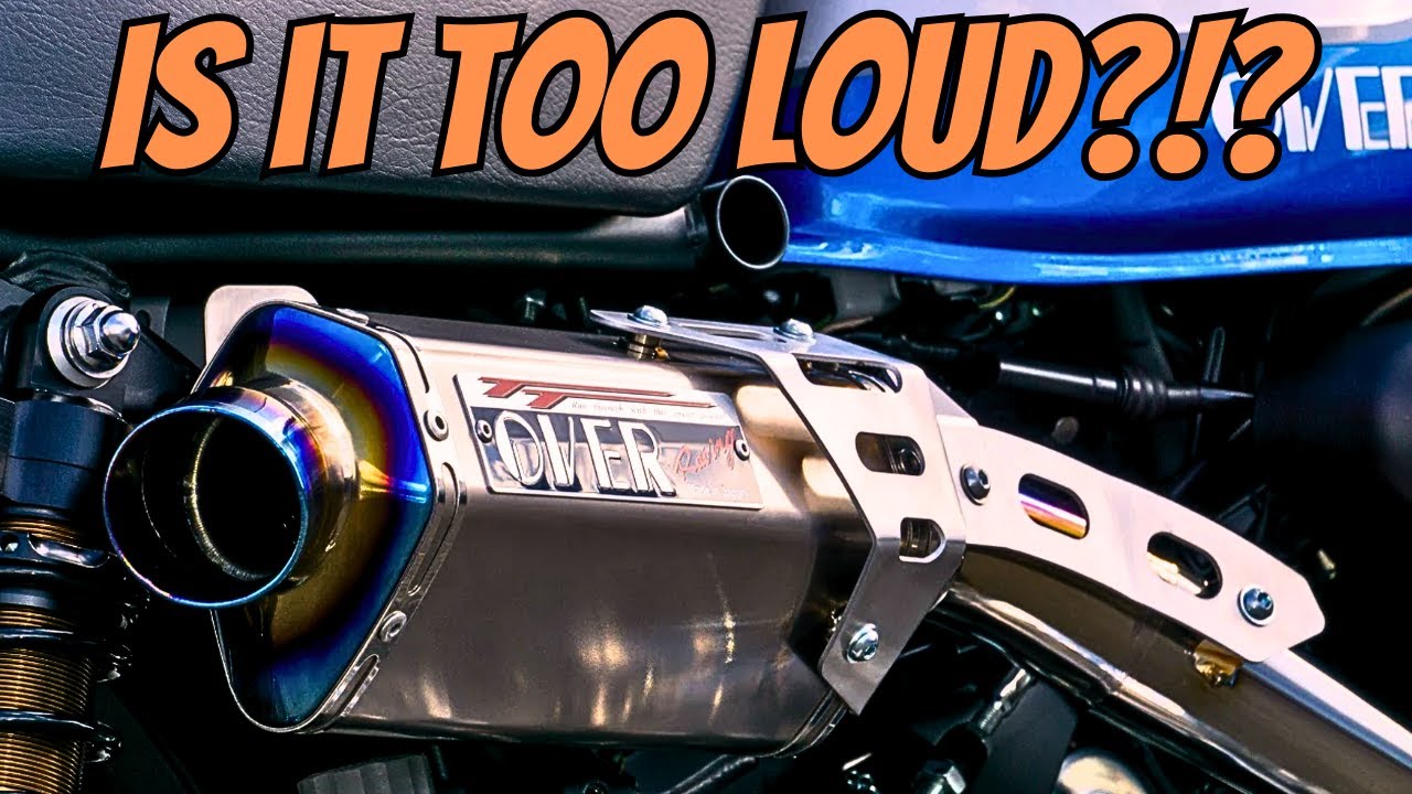 OverRacing Titanium Exhaust For the Honda Monkey - Review And Sound Clips