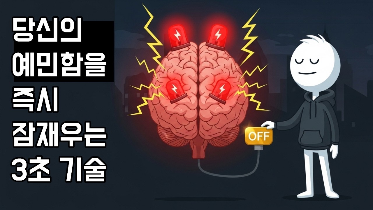 난 왜이렇게 예민할까? 고민인 분들 집중해주세요!! 여기 당신의 예민함을 즉시 잠재우는 3초 기술이 있습니다. ㅣ뇌과학ㅣ심리학