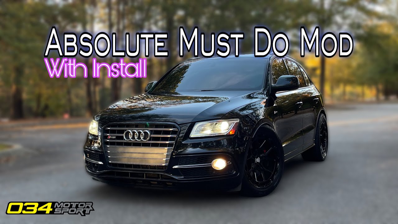 Audi SQ5 Sway Bar and End Link installed Now my wife can drive as FAST as she wants!