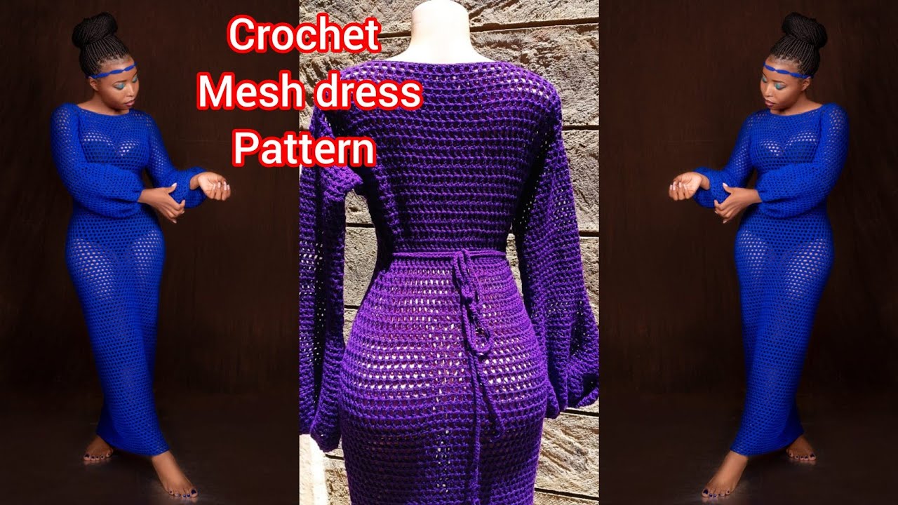 A Must-Have Crochet Beach Dress| Mesh Dress|dress cover-up