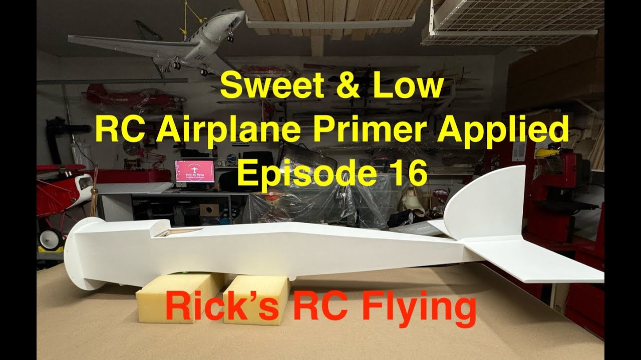 Sweet & Low RC Model Airplane Applying The Primer