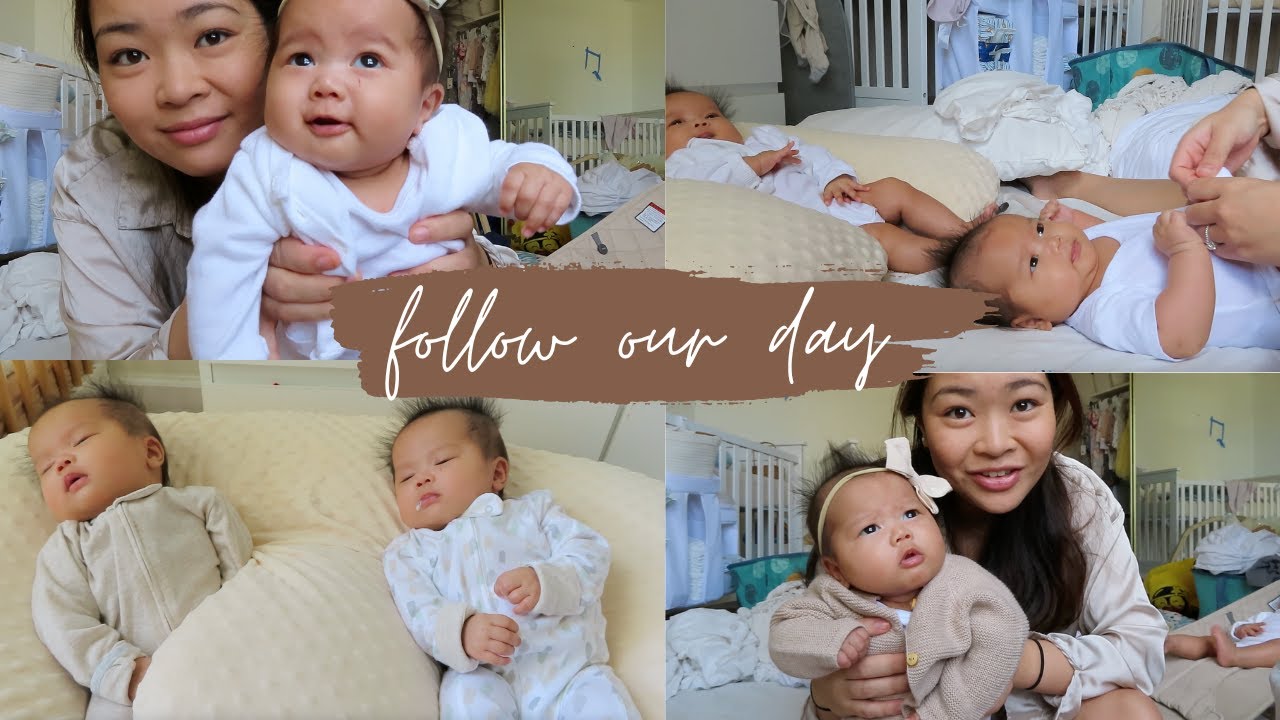 solo day with 2 month old twins!