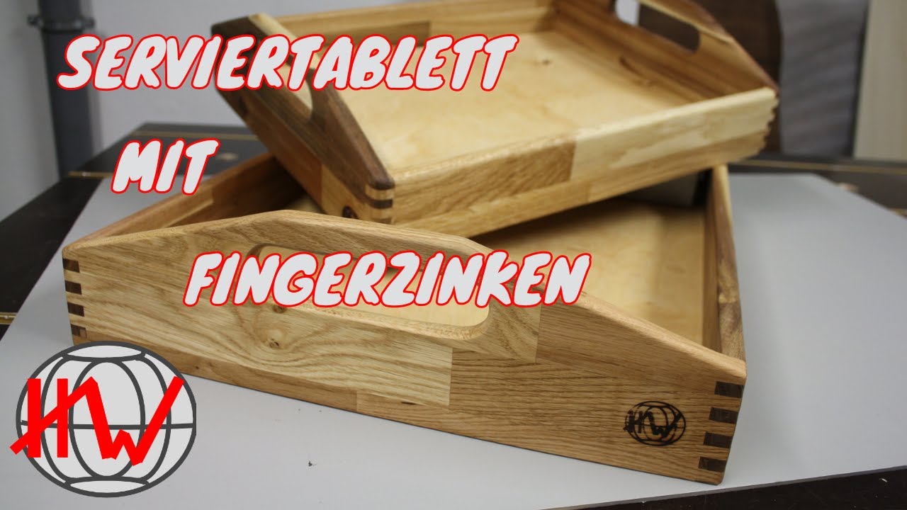 Ein Serviertablett mit Fingerzinken