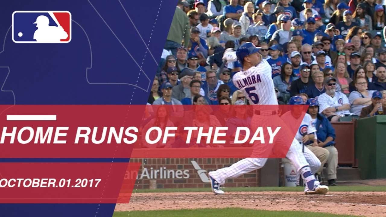 All homers around the Majors: 10/1/17