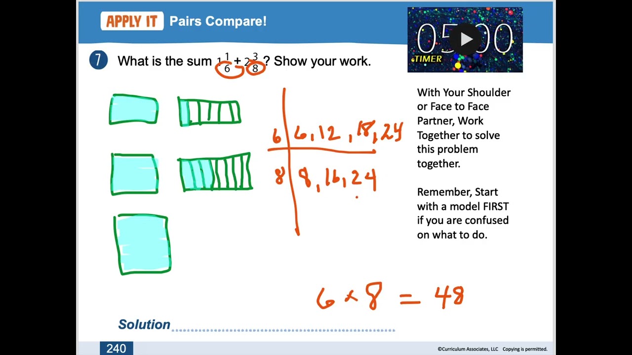 Visual Model and Multiplication of Mixed Numbers