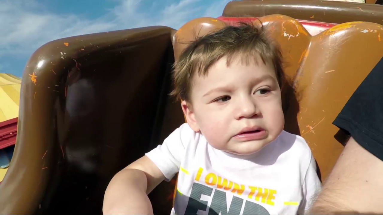 Baby's First Ride on The Barnstormer at Walt Disney World's Magic Kingdom