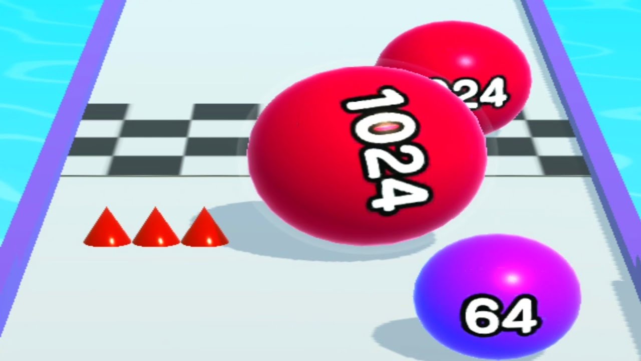 Ball Run 2048 | 2048k Gameplay Android, iOS (all levels #51
