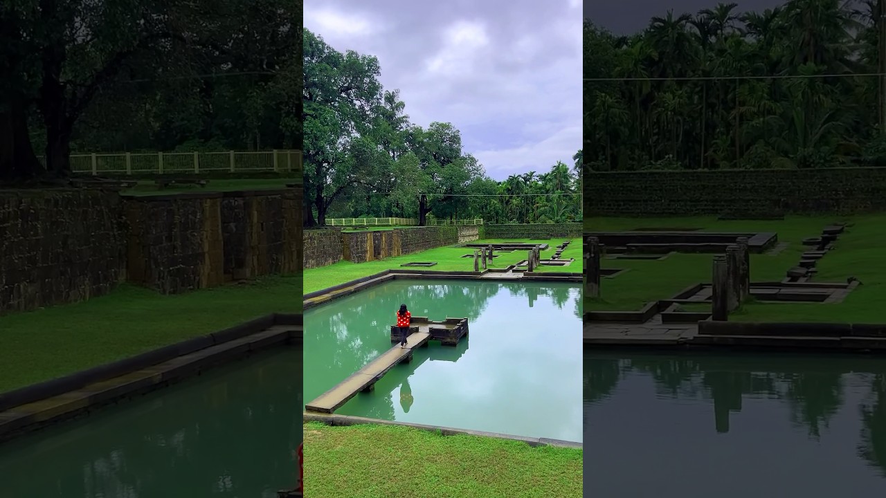 17th century Temple under  kayaks. Sri Devagange temple & pond Shivamogga,Karnataka