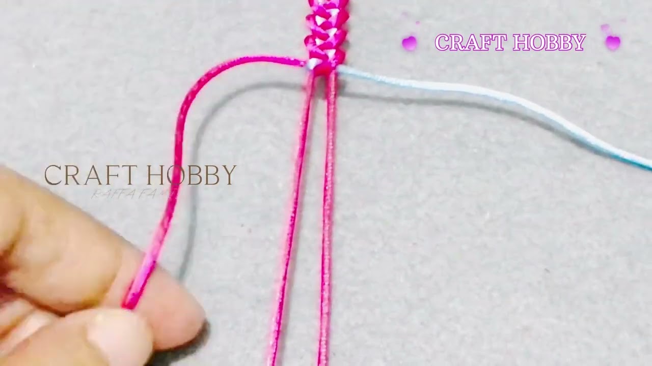 DIY Make your own bracelet || Pulsera De Hilo || Cara buat Gelang sendiri | Craft Hobby