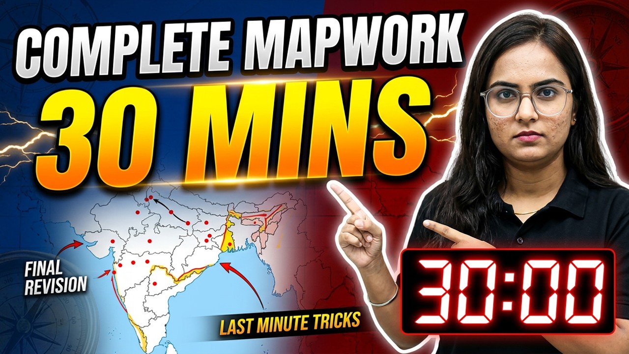 🔥 Class 10 SST Map Work Revision 2026 in 30 Minutes 💯 | Score Full Marks in Boards 🚀