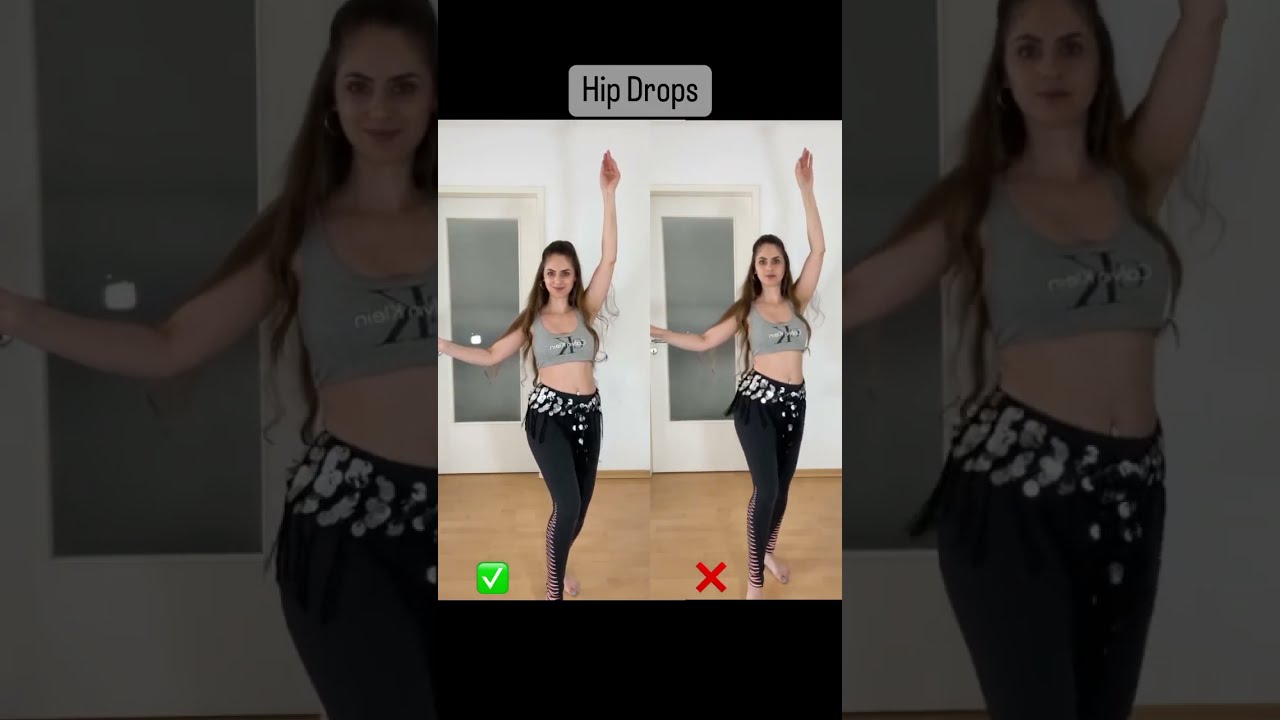 Short Hip Drop Belly Dance Tutorial - How to do the Hip Drop #shorts #bellydance