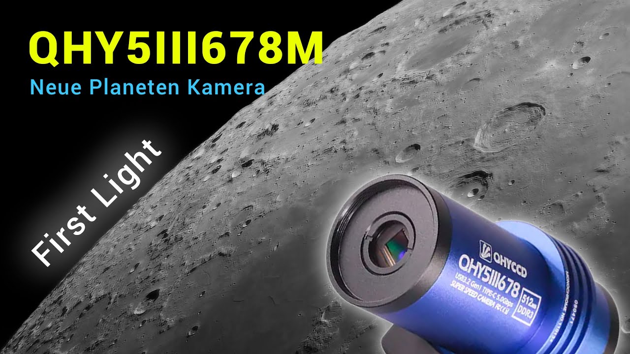 QHY5III678M - Neue Planeten Kamera - Mond mit 5.000 mm Brennweite 🔭