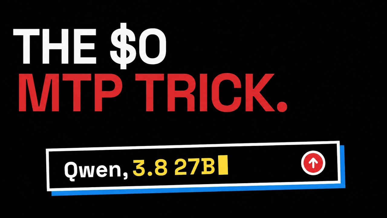 Qwen 3.8 27B is 3X Faster With MTP