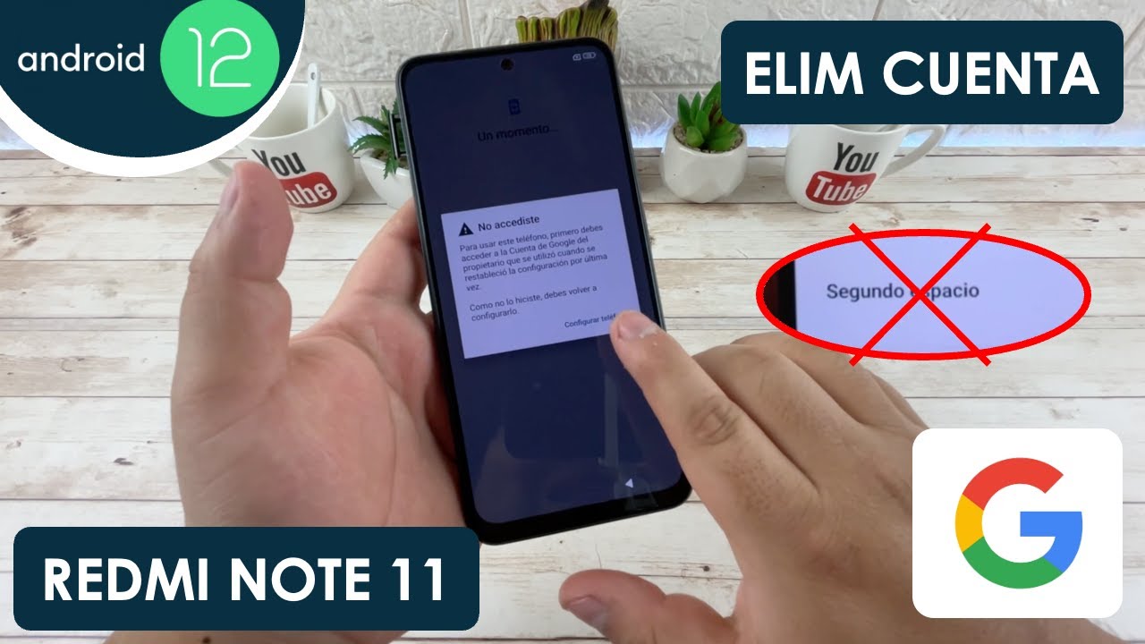 Eliminar Cuenta de Google Xiaomi Redmi Note 11 | Android 12 | Método 2