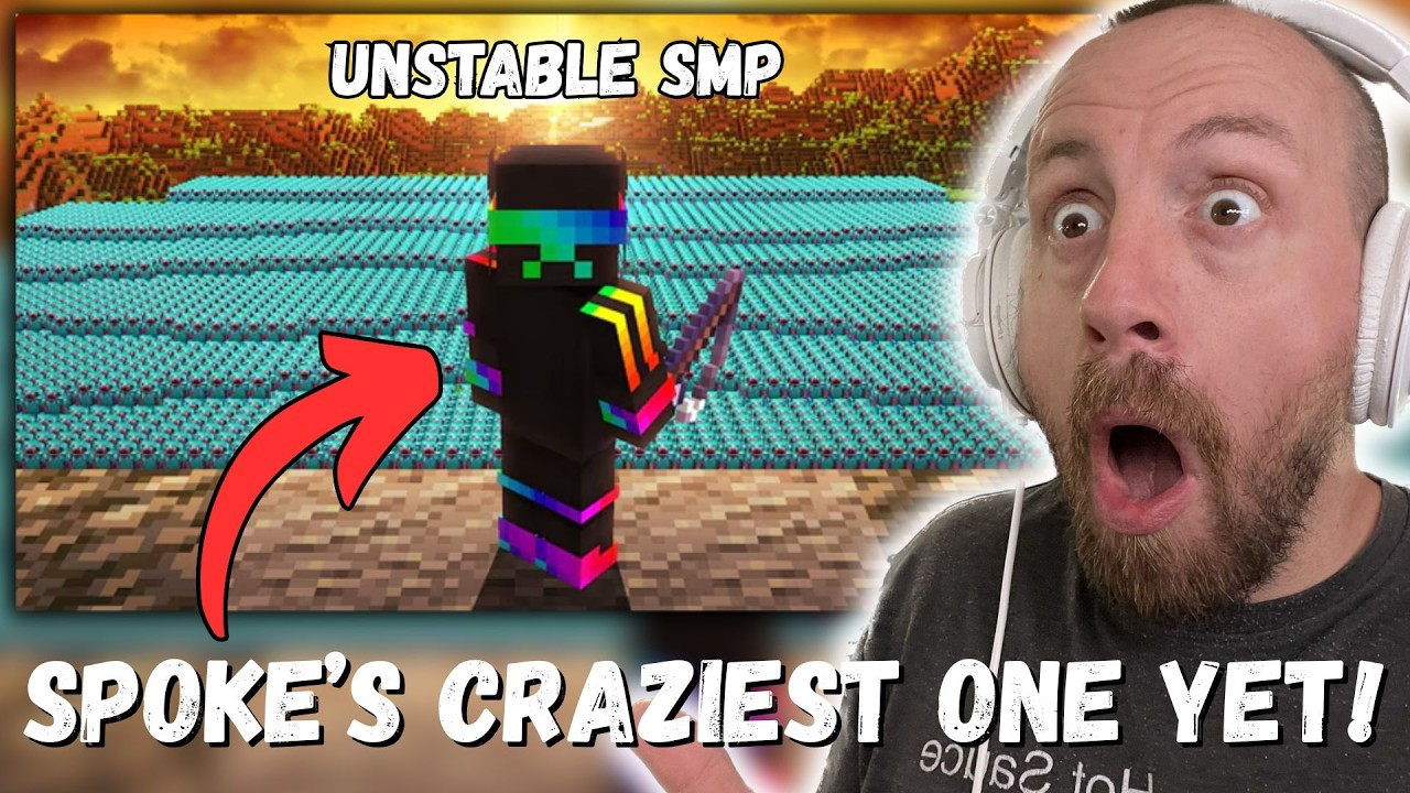 SPOKES CRAZIEST ONE YET! Spoke Minecraft Trapper VS 1000 Players (UNSTABLE SMP REACTION!)