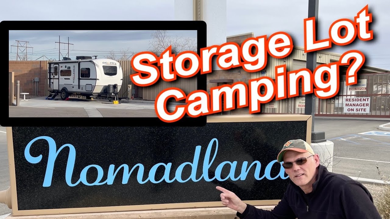 Camping In A Storage Lot?  Regrets?  Review of Nomadland RV Stay - Albuquerque, NM