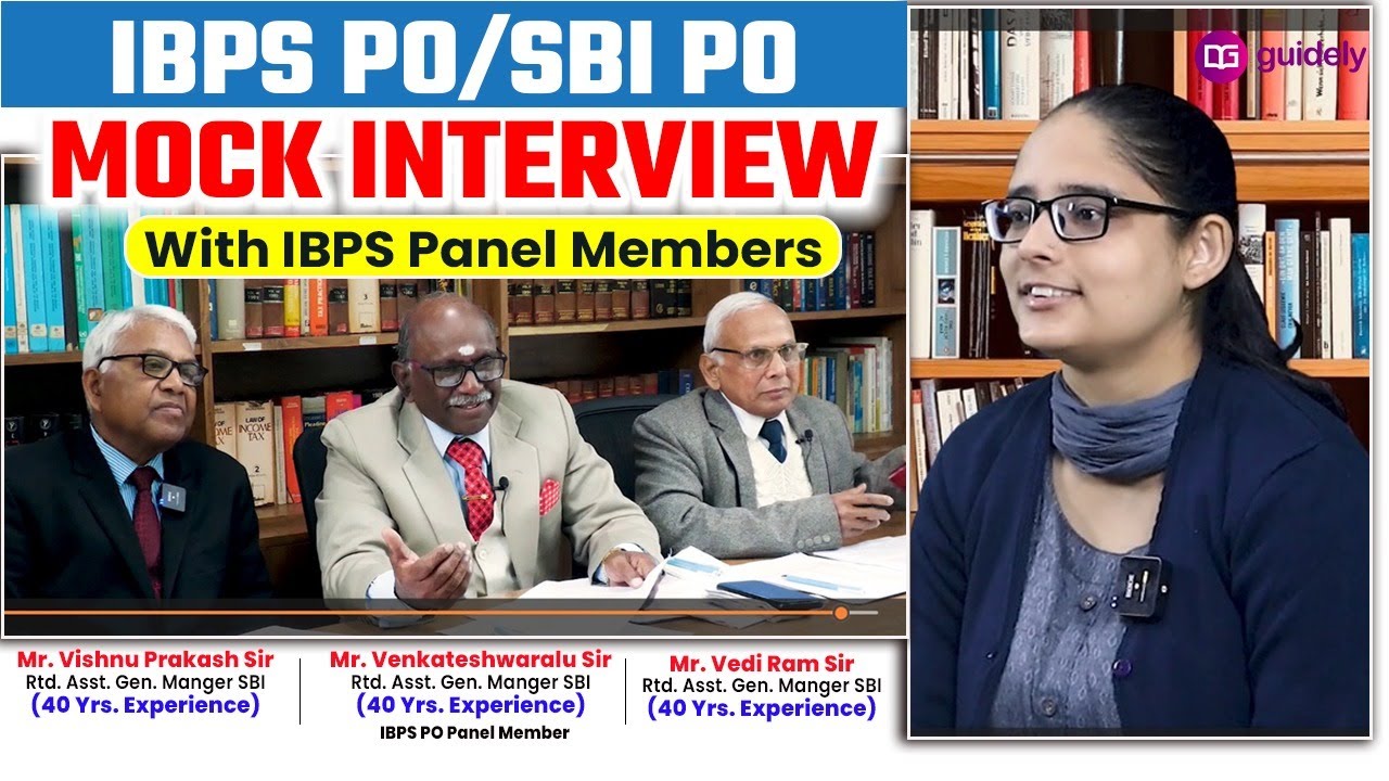 IBPS/SBI PO Mock Interview with IBPS Panel Members | Questions Asked in Bank Interviews | #guidely