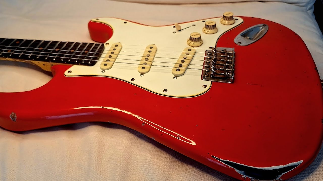 Partcaster homemade relic nitro stratocaster(REVERB LINK) #fender #stratocaster #guitar 