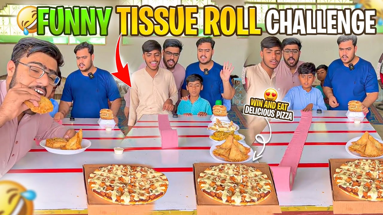 Funny Tissue Roll Challenge