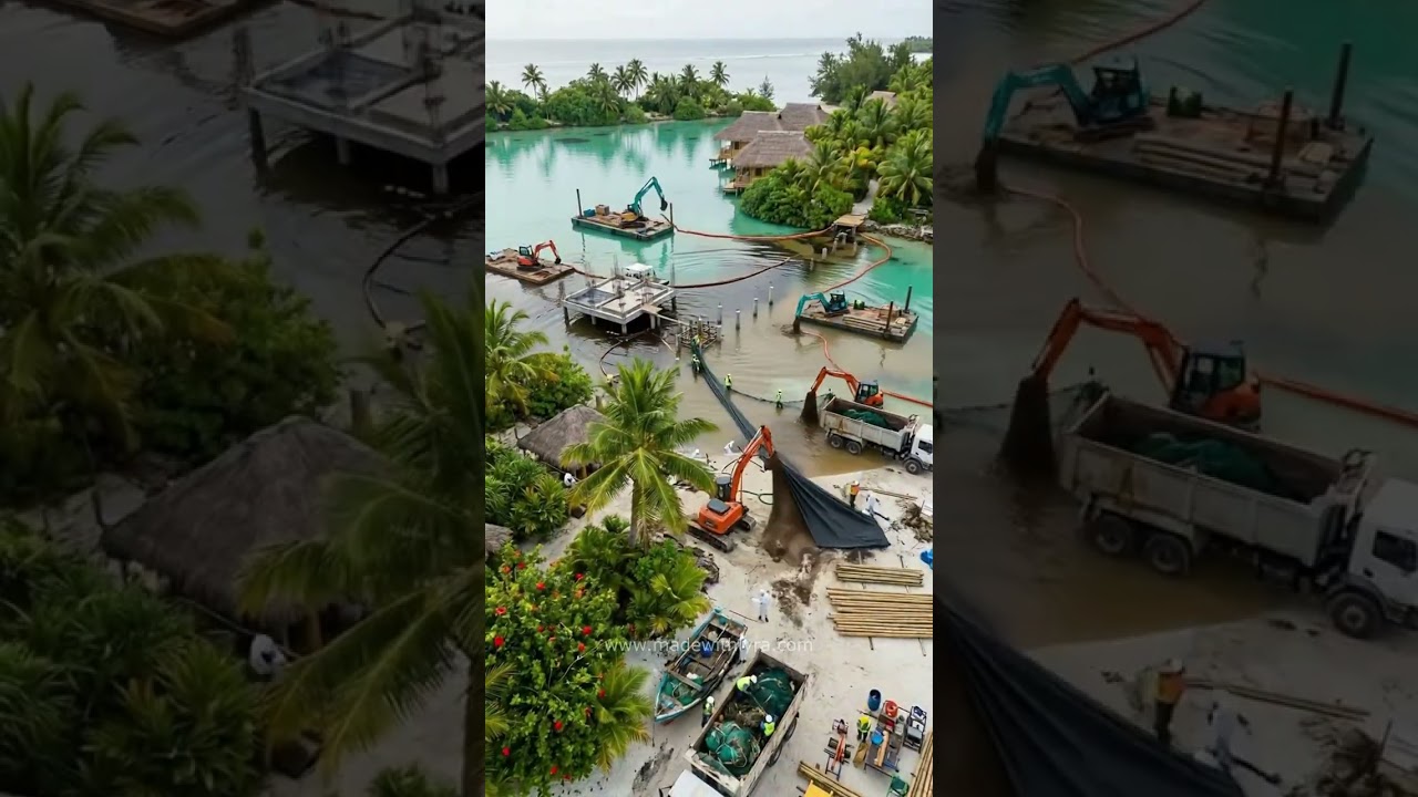 Polluted Beach to Eco Paradise #Shorts
